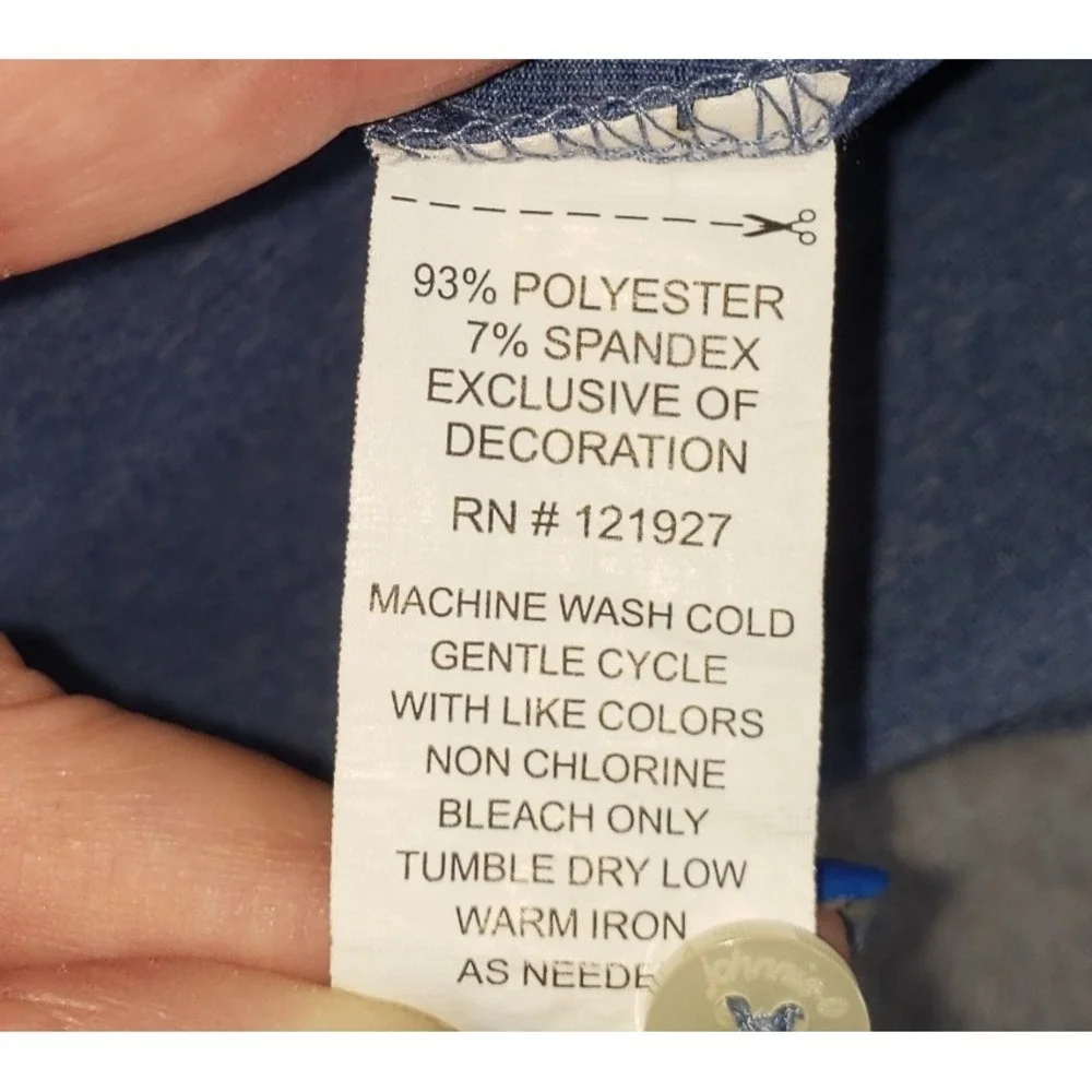 Johnnie-O Flamingo Floaty Polo Shirt Mens Lake Blue Pink Size L Short Sleeve - Picture 11 of 12